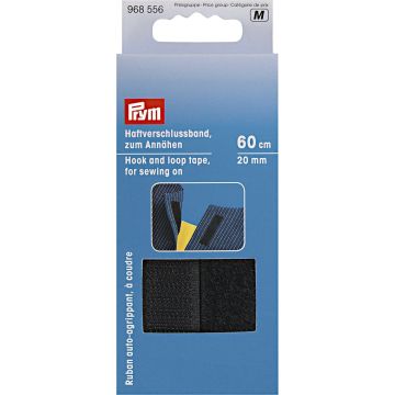 PRYM Klittenbandsluiting aannaaien 20mm zwart 968556