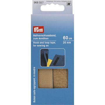 PRYM Klittenbandsluiting aannaaien 20mm beige 968557