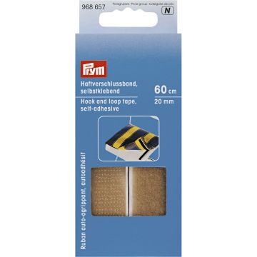PRYM Klittenbandsluiting zelfklev. 20mm beige 968657