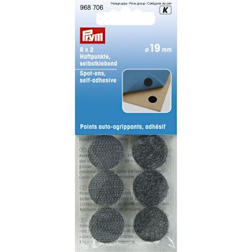PRYM Klittenbandpunten zelfklevend zwart 968706