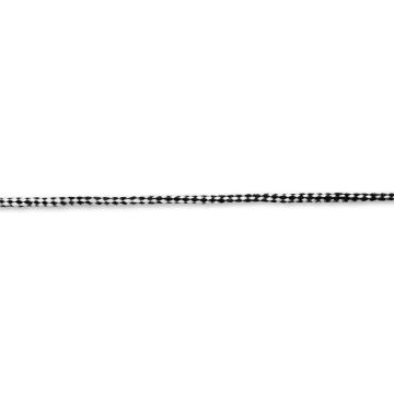Anorakkoord 3 mm zwart/wit 1,5 m