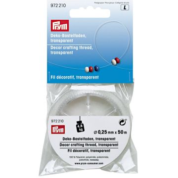 PRYM Decodraad 0,25 mm transparant 972210