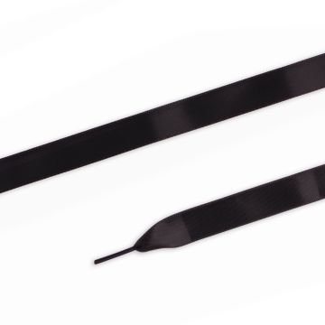 PRYM Platte veters satijn 15mm 100cm zwart 974781