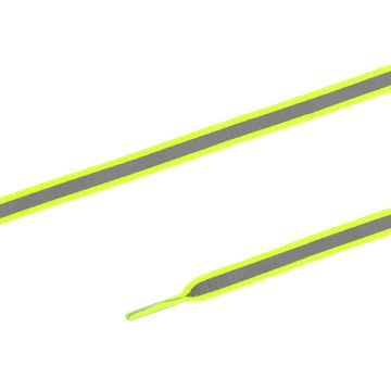 PRYM Platte veters reflect.8mm 120cm geel/zil 974791