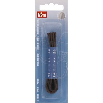 PRYM Ronde veters 3mm 45cm CO bruin 974801