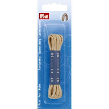 PRYM Ronde veters 3mm 60cm CO beige 974812
