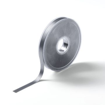 Satijnlint 10 mm grijs 25 m
