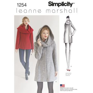 Simplicity patroon 1254 maat 40 t/m 48