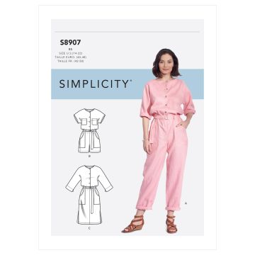 Simplicity patroon 8907 maat 40 t/m 48