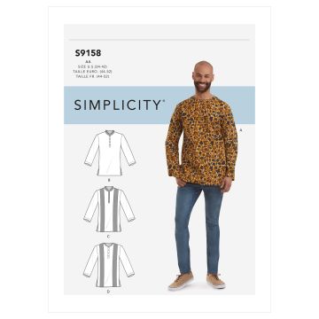 Simplicity patroon 9158 maat 54 t/m 62