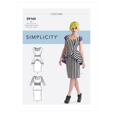 Simplicity patroon 9165 maat 32 t/m 40