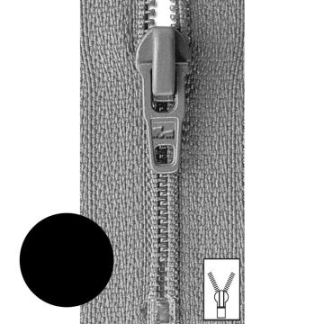 Prym Ritssluiting Kunststof 4mm (niet deelbaar) Zwart #000 22 cm