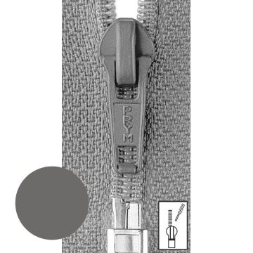 Prym Ritssluiting Kunststof 6mm fijn Deelbaar Donker Grijs #002 30 cm