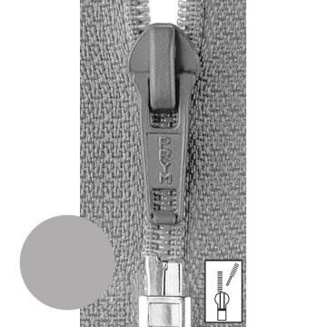 Prym Ritssluiting Kunststof 6mm fijn Deelbaar Midden Grijs #004 30 cm