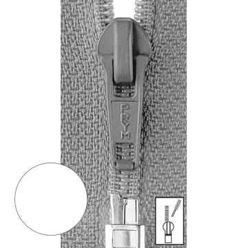 Prym Ritssluiting Kunststof 6mm fijn Deelbaar Wit #009 30 cm