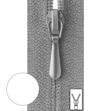 Prym Ritssluiting Kunststof 4mm (niet deelbaar) Wit #009 50 cm