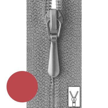 Prym Ritssluiting Kunststof 4mm (niet deelbaar) Rood #722 50 cm