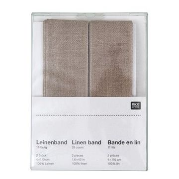 SB Linnen band Ecru 4-110 CM, S-2, 11-FA