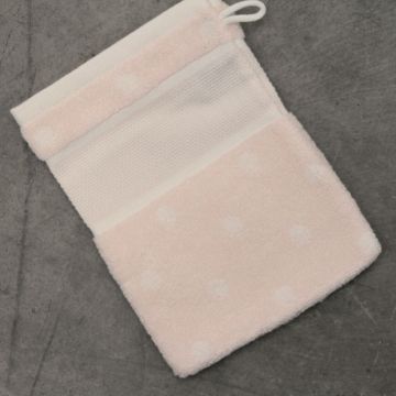 Rico Washandje Rose/Wit, 15/21 CM