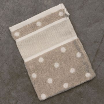 Rico Washandje Beige/Wit,15/21 CM