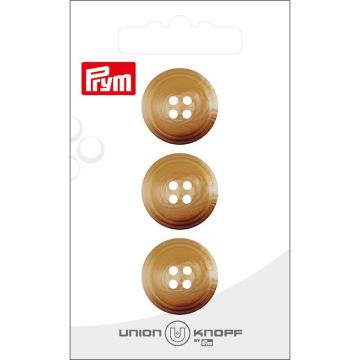 Knoop 4 gaatjes 20mm beige 3st