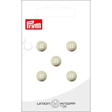 Knoop 4 gaatjes 9mm beige 5st