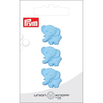 Knoop olifant 19mm lichtblauw 3st