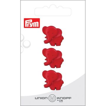 Knoop olifant 19mm rood 3st