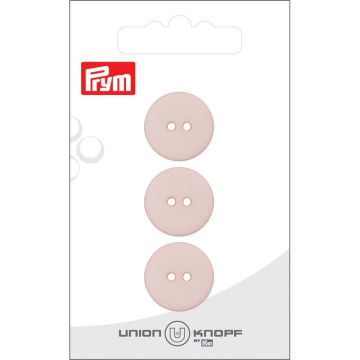 Knoop 2 gaatjes 18mm lichtroze 3st