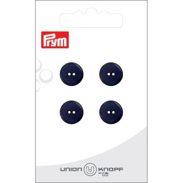 Knoop 2 gaatjes 12mm marine 4st