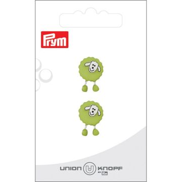 Knoop schaap 18mm lichtgroen 2st