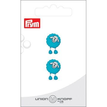 Knoop schaap 18mm turquiose 2st