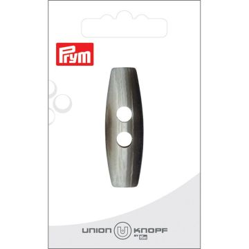 Kunststof 2 gaatjes 45mm grijs 1st