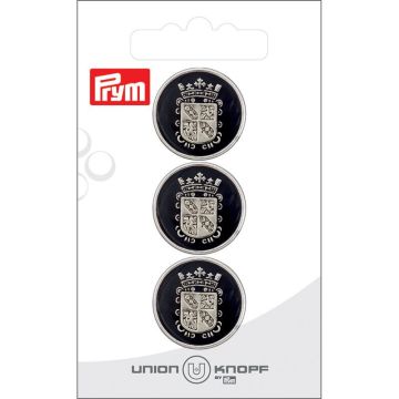 Kunststof 22mm black - zilver 3st