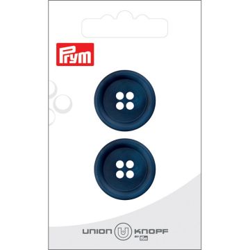 Kunststof 4 gaatjes 23mm blauw 2st