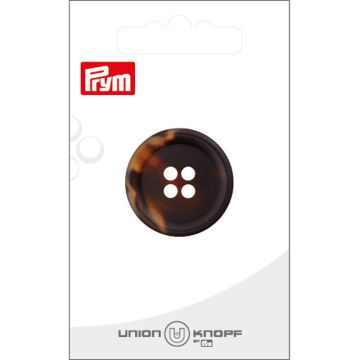 Kunststof 4 gaatjes 28mm bruin 1st