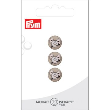 Kunststof muis 12mm grijs 3st