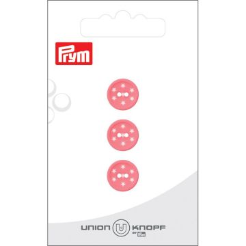 Kunststof Star 12mm pink 3st