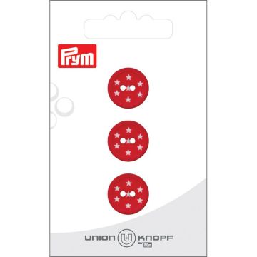Kunststof Star 15mm rood 3st
