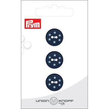 Kunststof Star 15mm blauw 3st