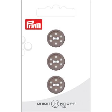 Kunststof Star 15mm m-grijs 3st