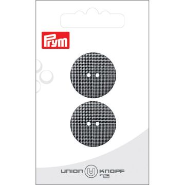 Knoop Kunststof 23mm zwart 2st.