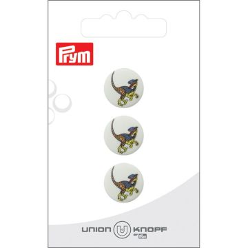 Knoop Kunststof Dino 15mm multicol 3st