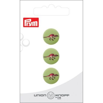 Knoop Kunststof Dino 15mm multicol. 3st.