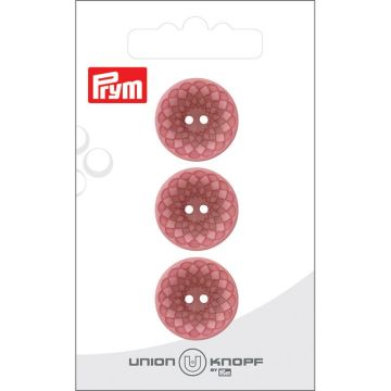 Knoop Kunststof 20mm rose 3st