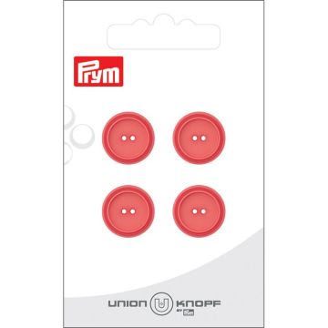 Knoop Kunststof 15mm rose 4st