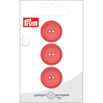 Knoop Kunststof 20mm pink 3st