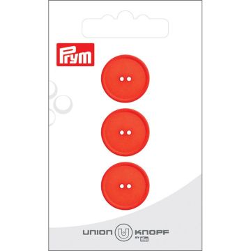 Knoop Kunststof 18mm rood 3st