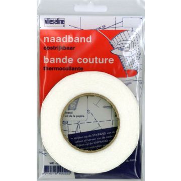 Naadband 1cm x 12,5 mtr. wit