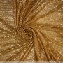 Stretch paillettenstof goud
